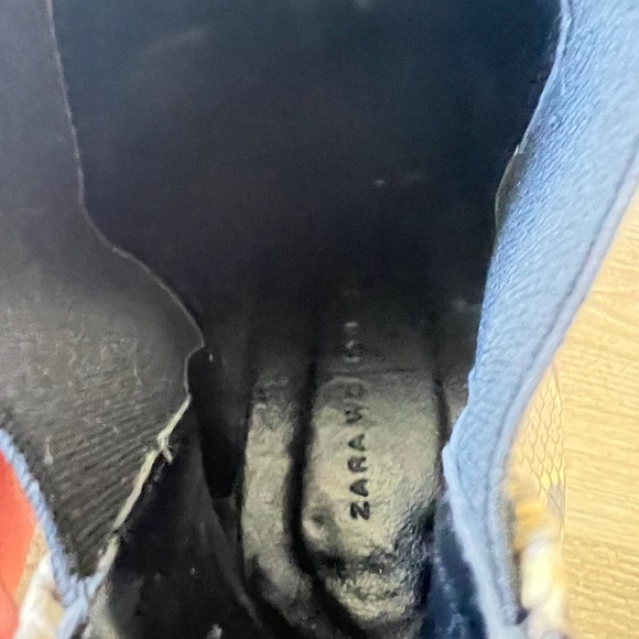 Zara Snakeskin Booties size EU 40 / US 9 - Picture 10 of 12